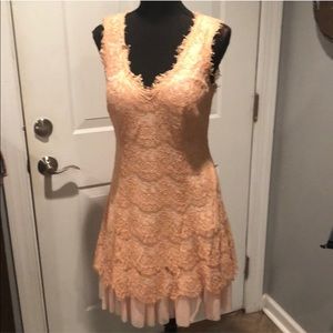 Like new beautiful peach dress